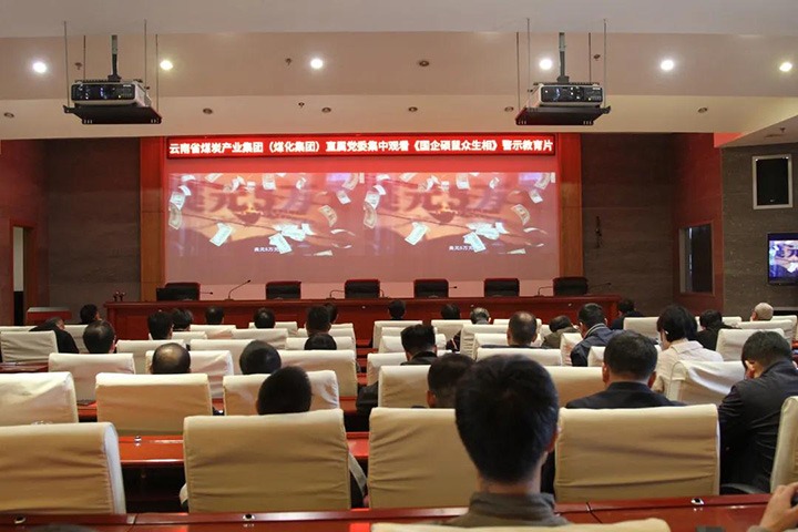 意昂体育 | 智能运动新世代的引领者（煤化）集团直属党委组织观看《国企硕鼠众生相》警示教育片